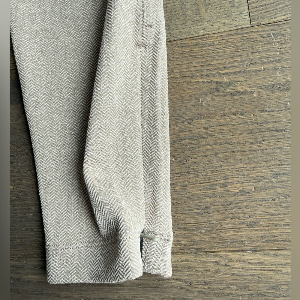 Athleta Beige Herringbone Ponte Leggings. Size S. EUC - Picture 4 of 5